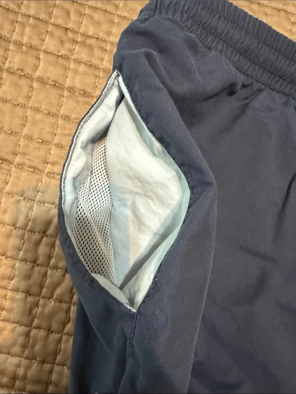 Lacoste Navy Blue Swim Shorts with Drawstring size large